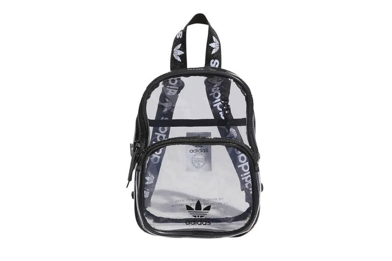 adidas clear backpack white Mini The transparent design keeps everything visible while padded shoulder straps keep you comfortable on longer trips Adidas Clear Backpack | MainPlace