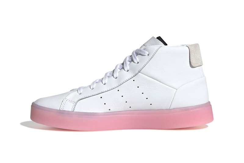 adidas Originals Sleek High Top White Pink