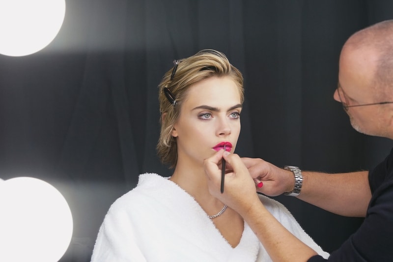dior addict makeup lipstick nail polish peter philips cara Delevingne bts behind the scenes