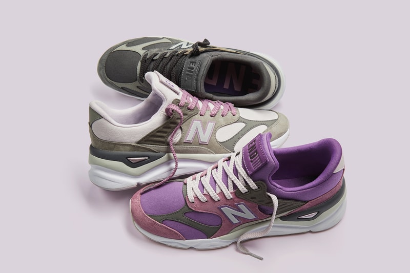 END. x New Balance X-90 "Purple Haze" Pack Grey Lilac Violet Black Sneaker Dad Shoe 