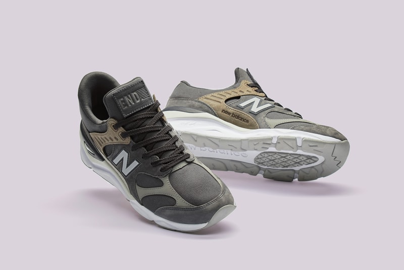 END. x New Balance X-90 "Purple Haze" Pack Grey Lilac Violet Black Sneaker Dad Shoe 