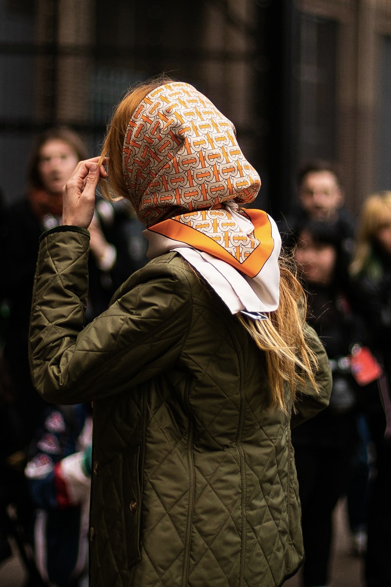 Fashion Week Street Style: Best Accessories Sunglasses Burberry Scarf Clips Ashley Williams Paris Milan New York London Fashion Week Month Streetsnaps