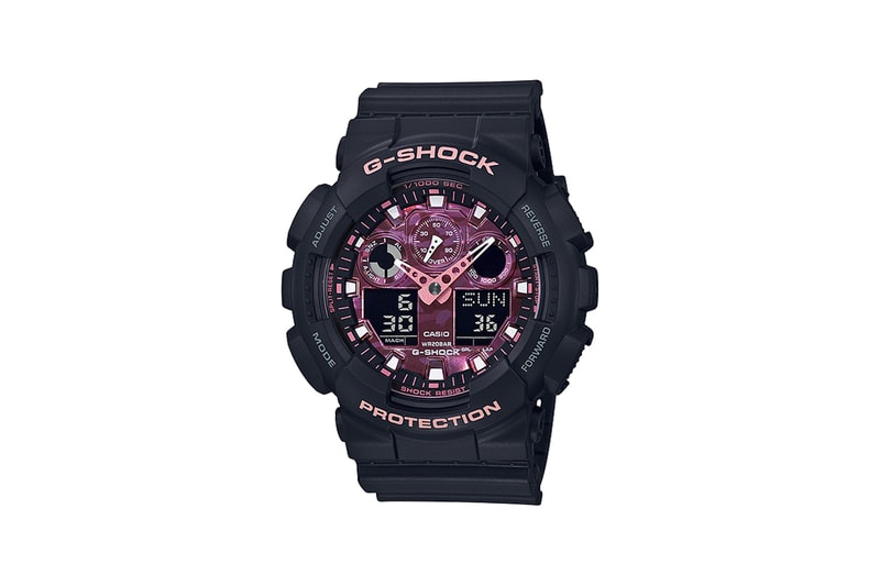 G-Shock Japan Sakura Storm Cherry Blossom Watch Black Pink