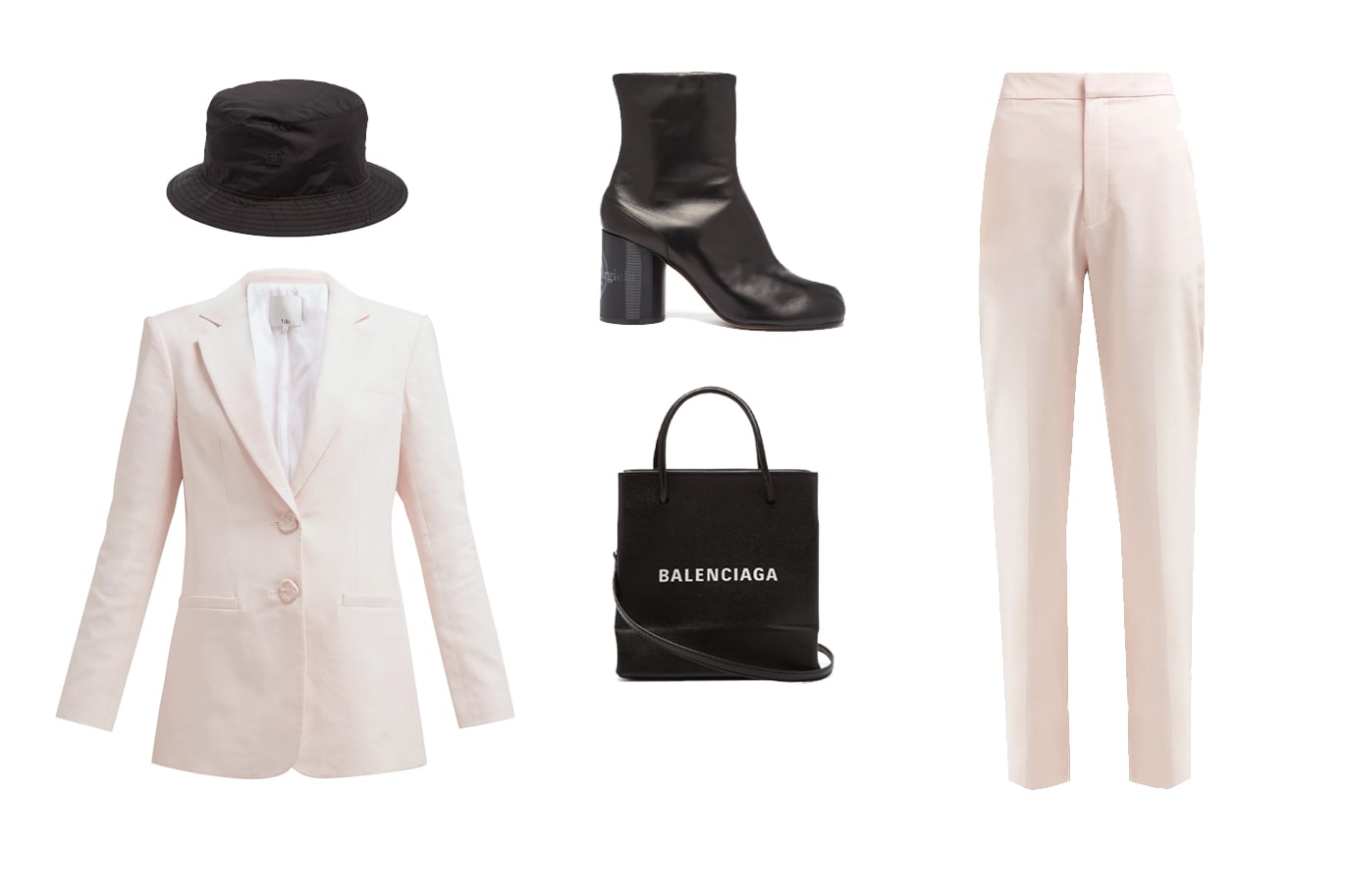 How To Wear The Power Suit This Spring Outfit Ideas Styling Tips Blazer Trousers Pink Balenciaga Tibi Acne Studios Maison Margiela