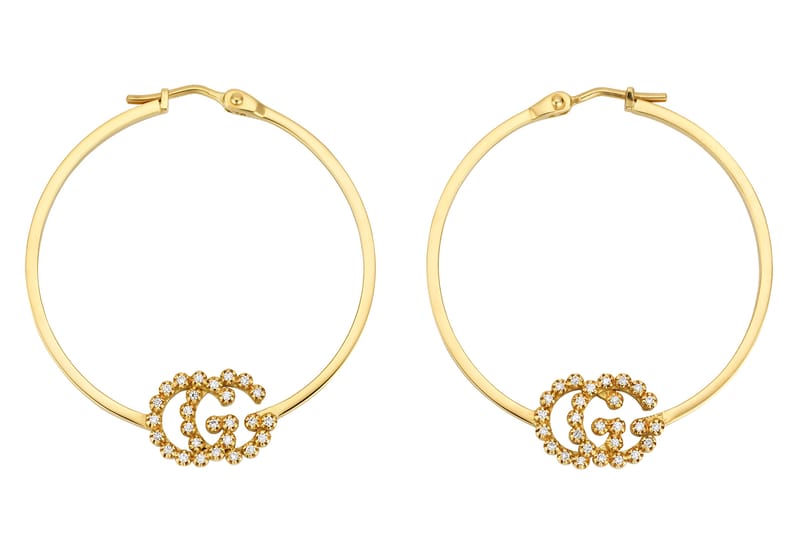 Gucci's Gold and Crystal Logo Hoop Earrings Are the Ultimate Status Symbol