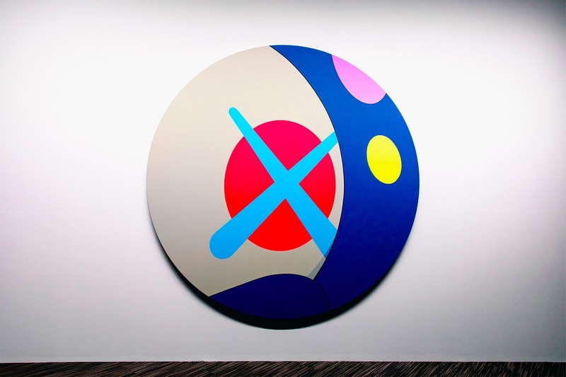 KAWS: ALONG THE WAY Hong Kong Exhibition Artwork White Blue Pink