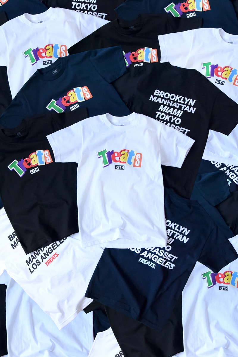KITH Treats National Cereal Day 2019 Ransom Collection T-Shirt White Black Navy