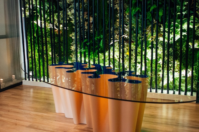 Louis Vuitton Objets Nomades Hong Kong Exhibit Table Orange Clear