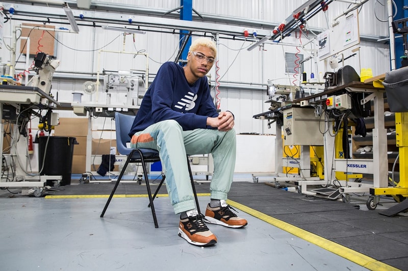 New Balance Made in UK Spring Summer 2019 Collection 1500 Sneakers Tan Top Pants Blue