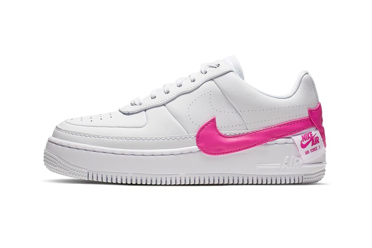 Check out the Bright Pink Swoosh on Nike's Air Force 1 Jester XX