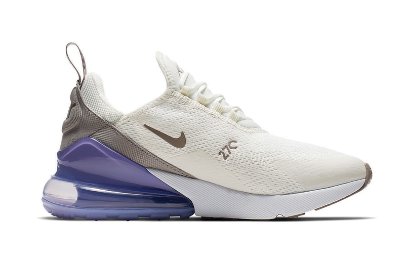Nike Air Max 270 "Lilac" Release Date White Cream Brown Purple 