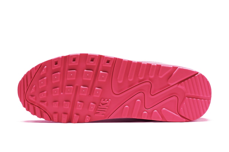 Nike Air Max 90 "Topaz Gold/White/Laser Fuchsia" Pink Yellow Sneaker Retro Spring Summer Shoe Statement