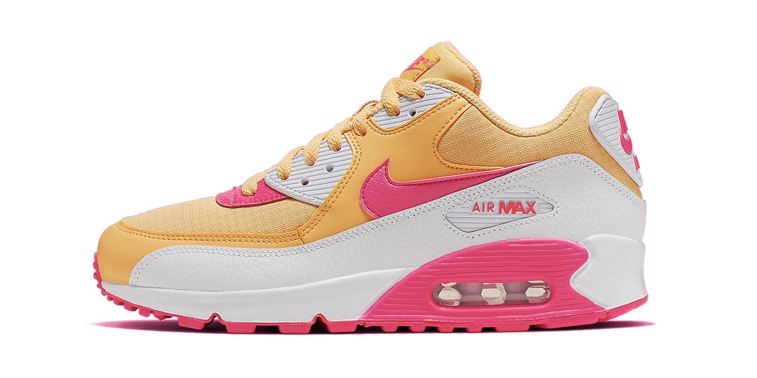 nike pink nike yellow and orange shoes
