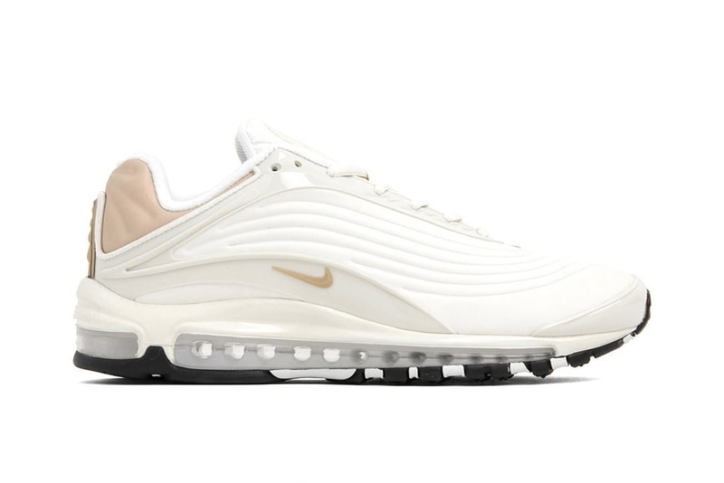 Nike Air Max Deluxe SE in "Sail/Desert Ore" Sneaker Shoe Trainer White Spring Outfit Swoosh Texture Upper 