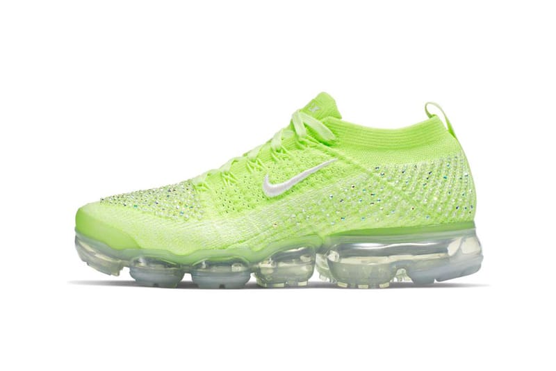 Nike's Air VaporMax Flyknit 2 "Volt" Is Covered in 1,000 Swarovski Crystals