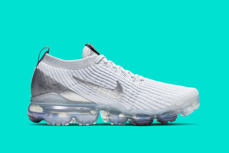 Nike Air VaporMax Flyknit 3.0 White Metallic Silver