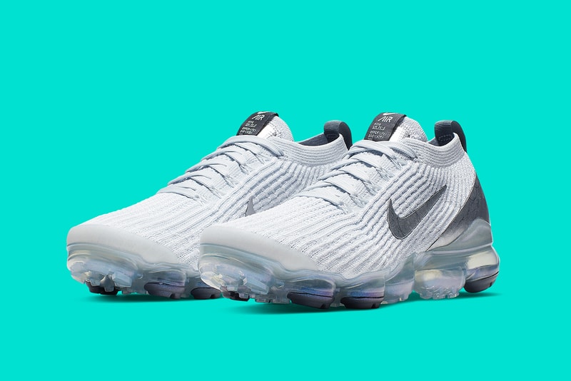 Nike Air VaporMax Flyknit 3.0 White Metallic Silver