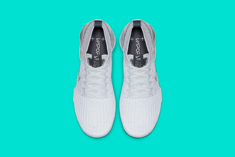Nike Air VaporMax Flyknit 3.0 White Metallic Silver