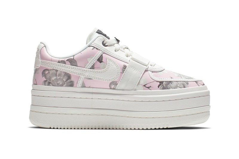 Nike Vandal 2K LX Floral Rose Pink White Leather Platform Sneakers Trainers