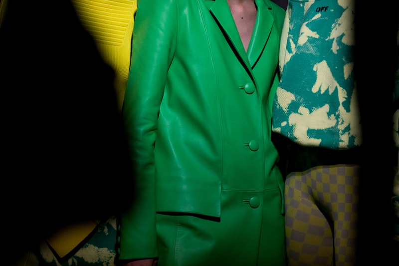Backstage at Off-White™ Fall/Winter 2019 Show Paris Fashion Week Virgil Abloh Bella Hadid Gigi Hadid Karlie Kloss Adut Akech Collection Presentation Beauty 