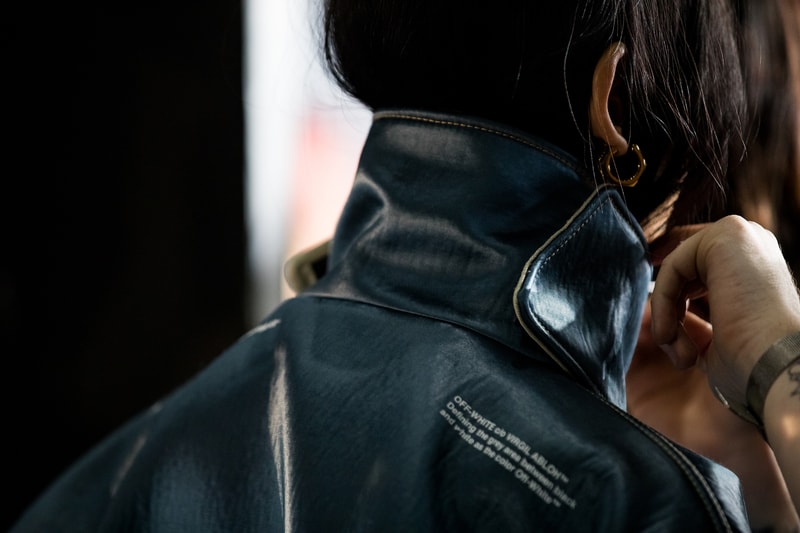 Backstage at Off-White™ Fall/Winter 2019 Show Paris Fashion Week Virgil Abloh Bella Hadid Gigi Hadid Karlie Kloss Adut Akech Collection Presentation Beauty 