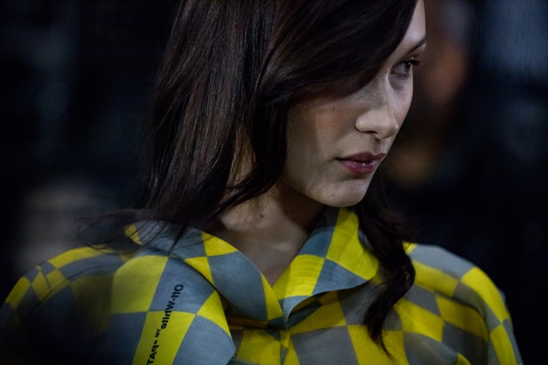 Backstage at Off-White™ Fall/Winter 2019 Show Paris Fashion Week Virgil Abloh Bella Hadid Gigi Hadid Karlie Kloss Adut Akech Collection Presentation Beauty 