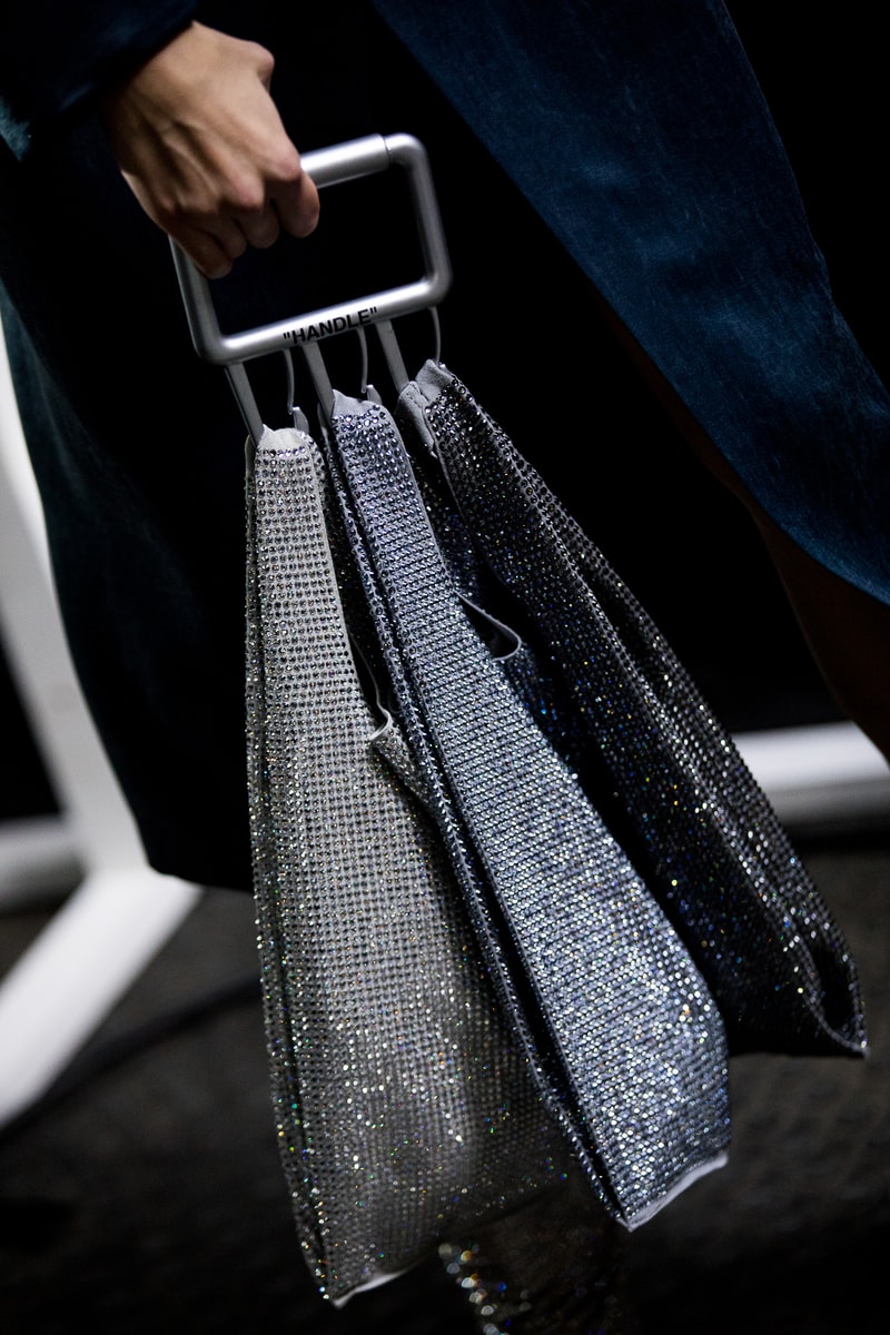 Backstage at Off-White™ Fall/Winter 2019 Show Paris Fashion Week Virgil Abloh Bella Hadid Gigi Hadid Karlie Kloss Adut Akech Collection Presentation Beauty 