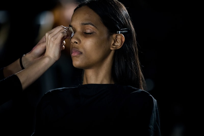 Backstage at Off-White™ Fall/Winter 2019 Show Paris Fashion Week Virgil Abloh Bella Hadid Gigi Hadid Karlie Kloss Adut Akech Collection Presentation Beauty 