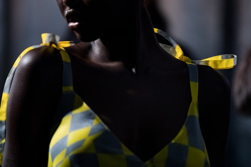 Backstage at Off-White™ Fall/Winter 2019 Show Paris Fashion Week Virgil Abloh Bella Hadid Gigi Hadid Karlie Kloss Adut Akech Collection Presentation Beauty 