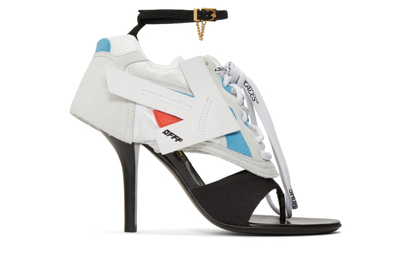 Off-White Spring Summer 2019 Runner Heel Sandals Black