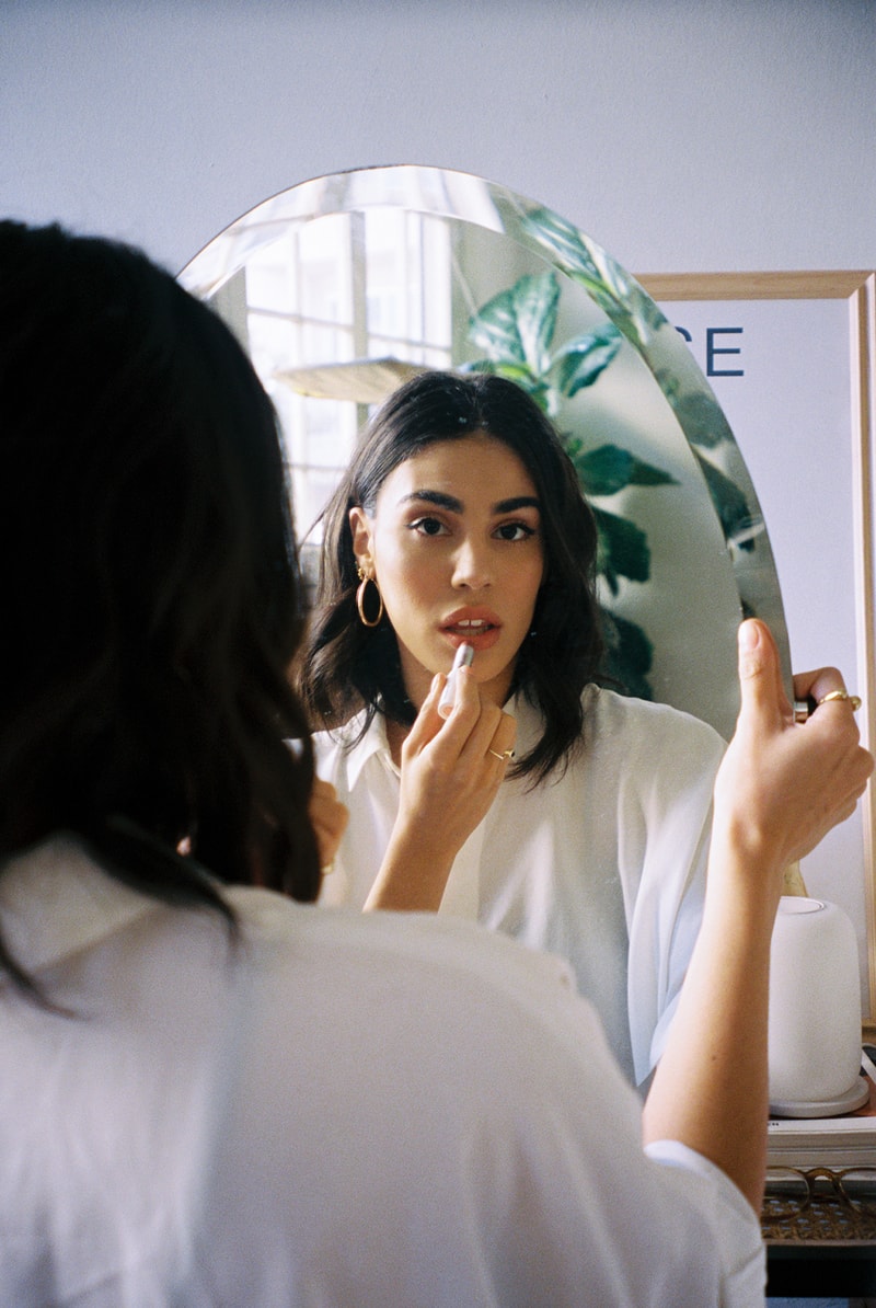 Orion Vanessa Carloto Makeup Eyeliner Nyx Vinyl Liquid Liner Mirror Home Poet Author LA Los Angeles lipstick