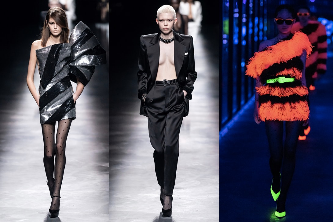 Paris Occhiali Da Sole Saint Laurent Classic Sl 309 003 Best Shows PFW FW19 Rick Owens Saint Laurent Кожаные куртки Maison Margiela Saint Laurent Loewe MArine Serre Jonathan Anderson Anthony Vaccarello 