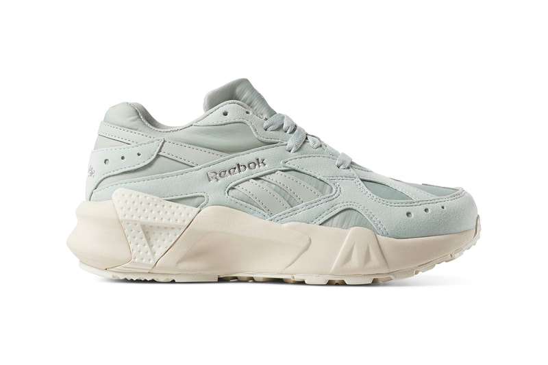 Reebok Aztrek Double Platform Pastel Sneakers Trainers Pink Lilac Sea Spray Blue Chalk White