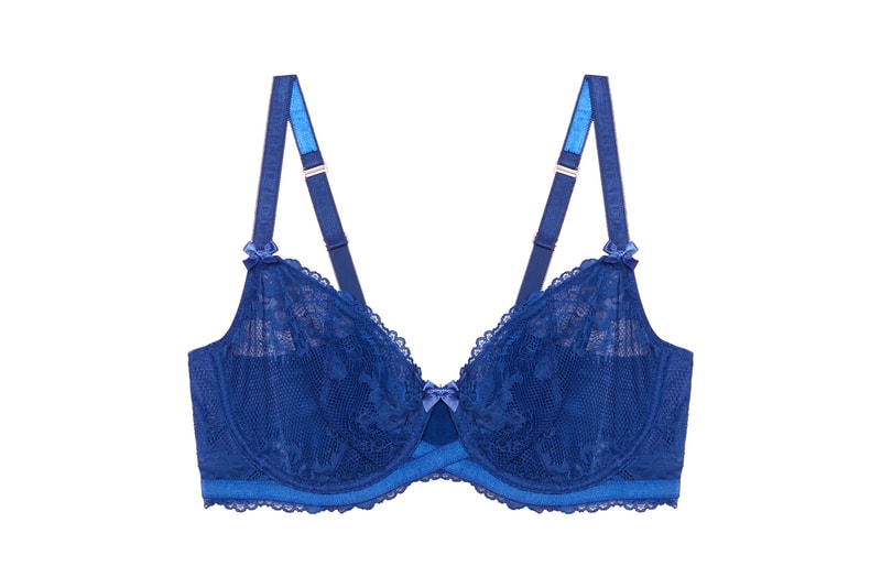 Savage X Fenty Wireless Lace Bralette Blue