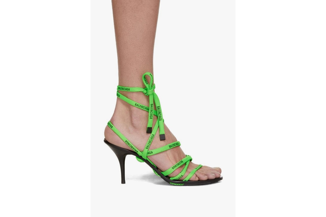 Off-White Heeled Runner Leather Sandals White Jacquemus Noli Leather Simon Miller Blackout Platform Green Prada PVC Heeled Blue