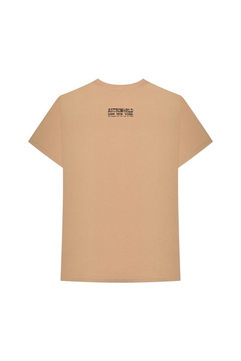 Travis Scott Astroworld Merch Collection T-shirt Tan