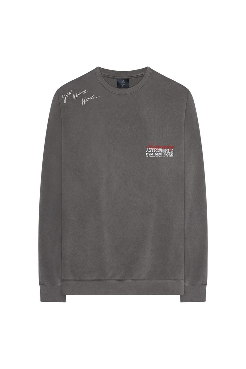 Travis Scott Astroworld Merch Collection Sweatshirt Grey