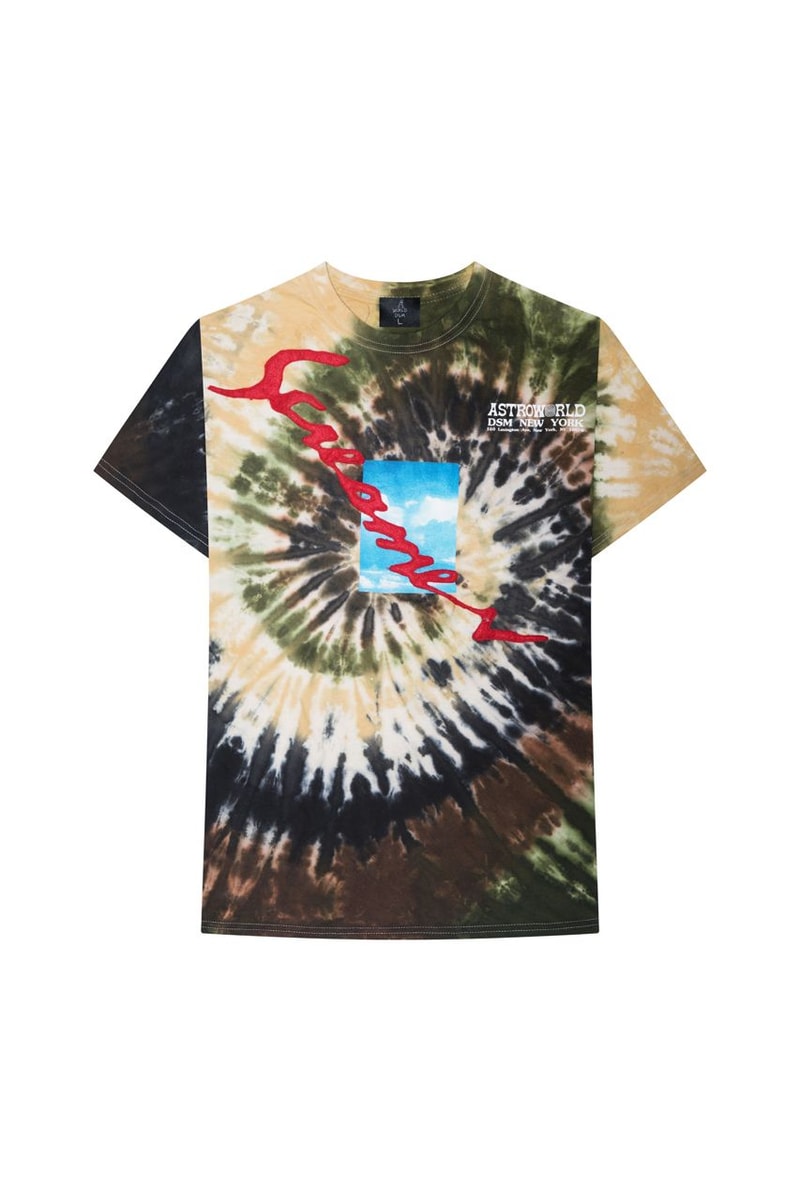Travis Scott Astroworld Merch Collection T-shirt Green Tan
