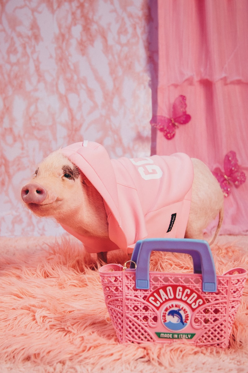 Very Important Puppies GCDS Pet Collaboration Shirt Poop Bag Pink