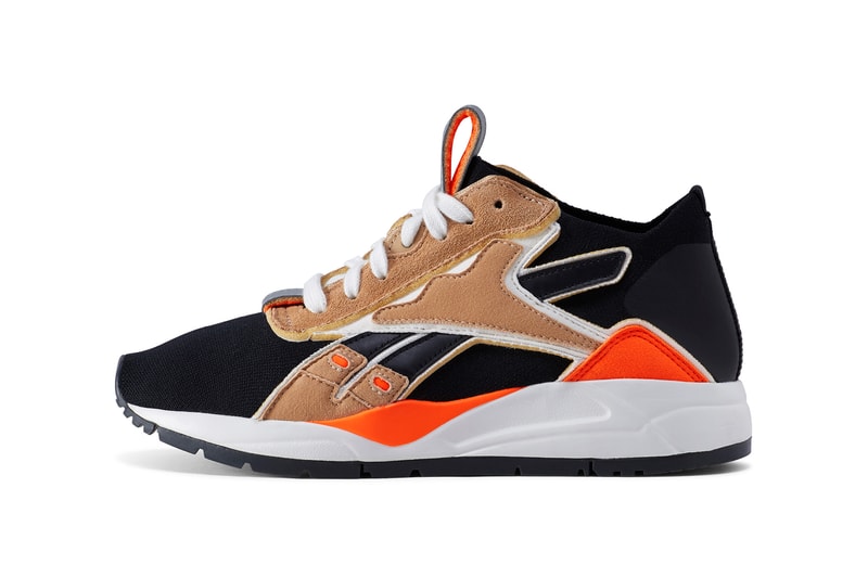 Victoria Beckham x Reebok Bolton Sock Lo Black Sahara Solar Orange