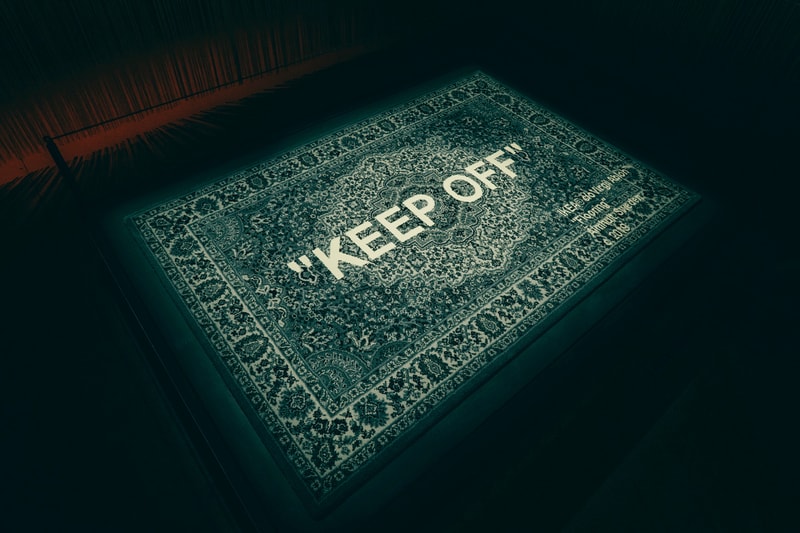 Virgil Abloh x IKEA Still Loading Paris Pop-Up Keep Off Rug Grey White