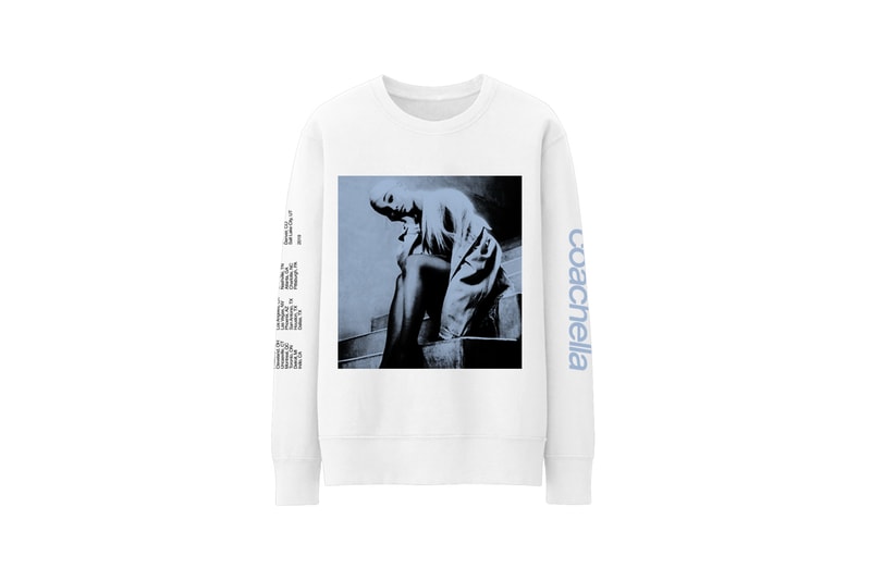 Ariana Grande Black Card Coachella Merch Crewneck Sweater White