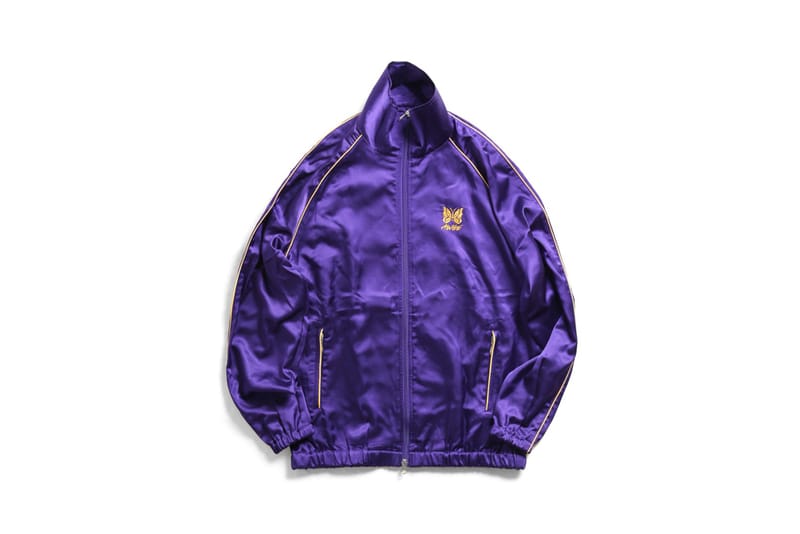 purple and gold tracksuit