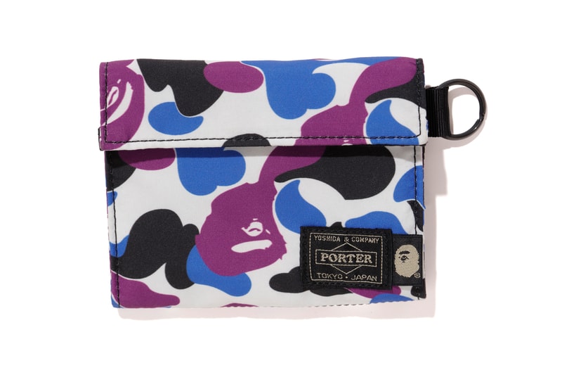 BAPE Hong Kong 13 Anniversary Collection Wallet Camouflage Blue Purple