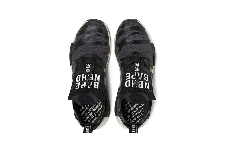 BAPE x Neighborhood x adidas Originals NMD STLT Black Grey Yellow