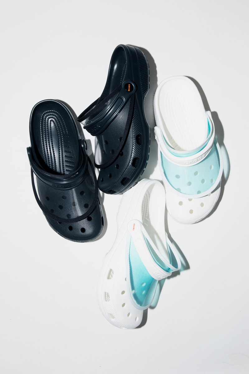 BEAMS x Crocs Capsule Collection Sun Visor Black White