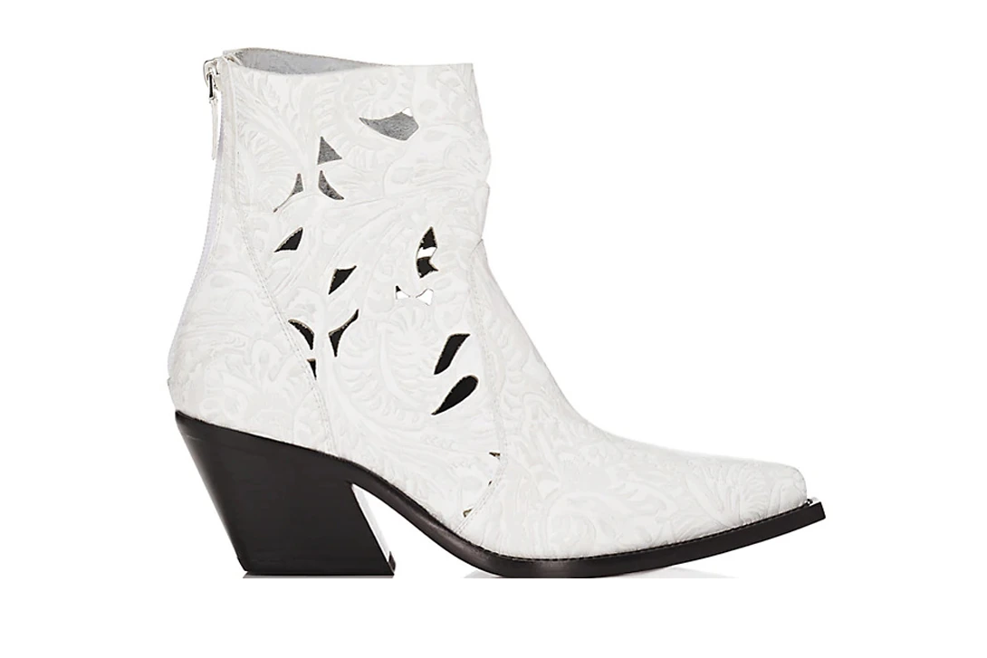 Calvin Klein 205W39NYC Leather Cowboy Boots Valentino Gravami Ranch 40 Applique Black Givenchy Laser-Cut White Western Trend