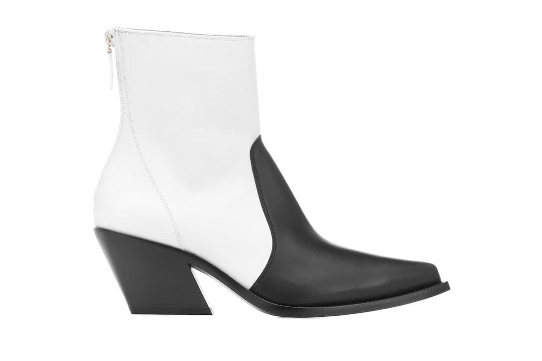 Calvin Klein 205W39NYC Leather Cowboy Boots Valentino Gravami Ranch 40 Applique Black Givenchy Laser-Cut White Western Trend
