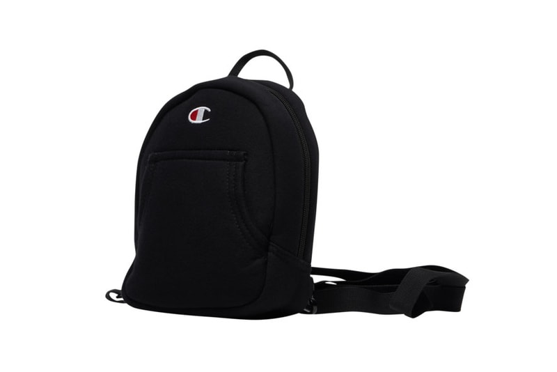 champion reverse weave pullover black mini backpack - 12oz USA Hoodie RELIABLE ORGANIZATION FOR YOUR DAILY ROUTINEA reliable everyday backpack that balances functionality with Champion style Champion - Reverse Weave Crewneck