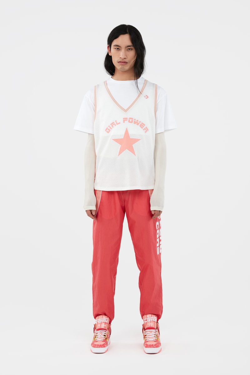KOCHÉ x Faith Connexion x Feng Chen Wang x Converse Capsule Collection Shirt White Pants Red